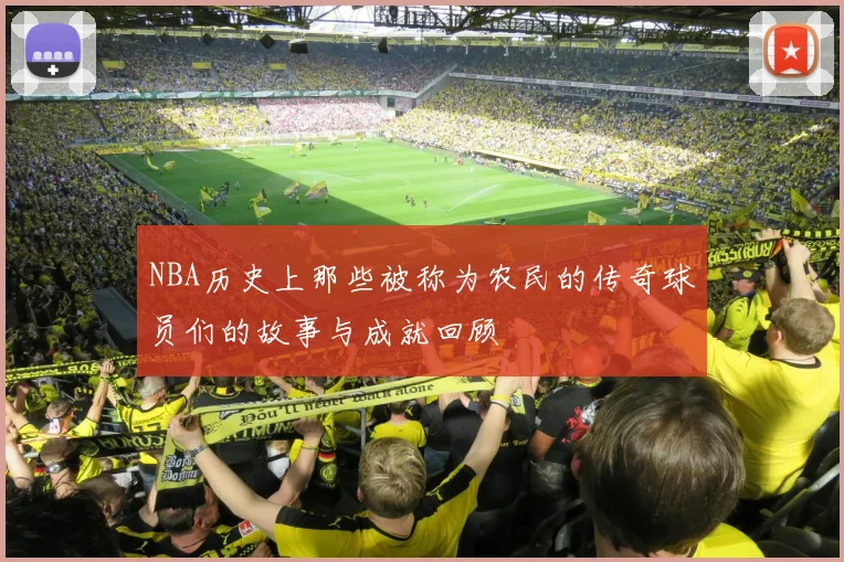 NBA历史上那些被称为农民的传奇球员们的故事与成就回顾